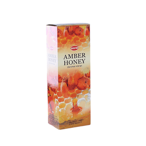 Благовоние HEM Амбер Мёд Amber Honey шестигранник упаковка 6 шт