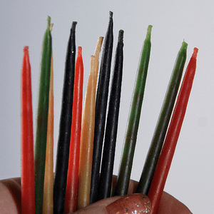 Свечи восковые натуральные Набор 12 шт 15 см микс цветов