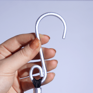 Музыка ветра 6 труб 100 см чёрная с серебром