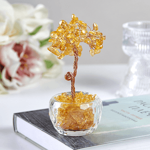 Дерево денежное 12 см Цитрин натуральный камень