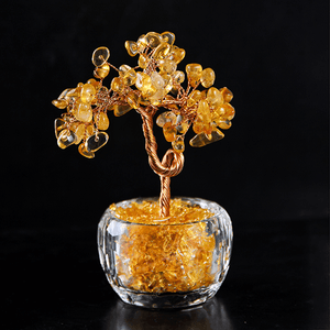 Дерево денежное 12 см Цитрин натуральный камень