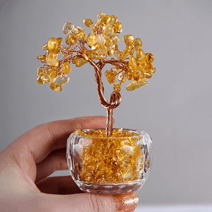 Дерево денежное 12 см Цитрин натуральный камень