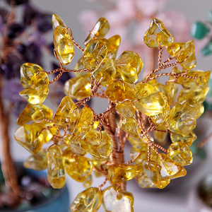 Дерево денежное 15 см Цитрин натуральный камень