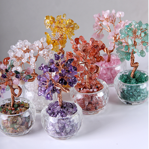 Дерево денежное 12 см Цитрин натуральный камень