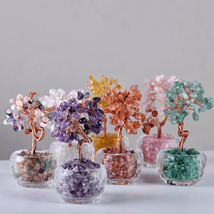 Дерево денежное 12 см Хрусталь натуральный камень