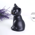 Копилка Котенок 18 см черный матовый