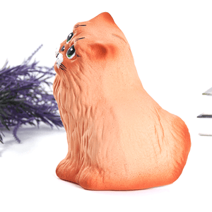 Копилка Кот Перс 12х19 см рыжий матовый