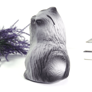 Копилка Кот Перс 12х19 см дымчатый матовый