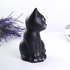 Копилка Котенок 18 см черный матовый