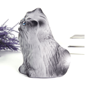 Копилка Кот Перс 12х19 см дымчатый матовый