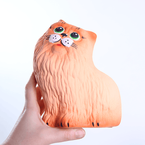 Копилка Кот Перс 12х19 см рыжий матовый