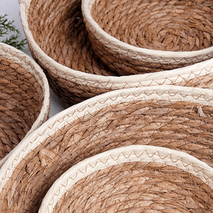 Корзинка мягкая для хранения 15х4 см водный гиацинт