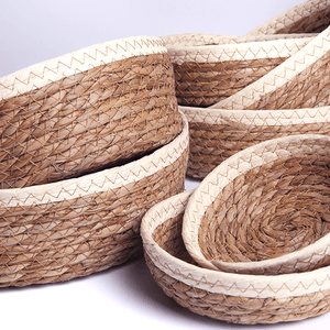 Корзинка мягкая для хранения 28х10 см водный гиацинт