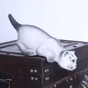 Кот на полку Хулиган 24 см дымчатый матовый