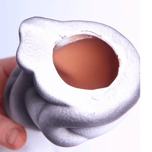 Кот Кит 25 см белый с серым матовый