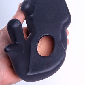 Кот на полку Сема 18х15 см черный матовый