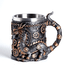 Кружка Дракон Техно 430 мл черненое серебро и бронза
