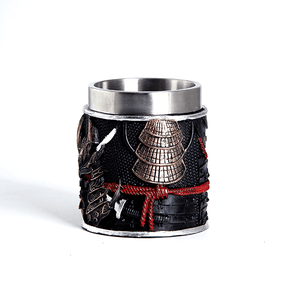 Кружка Самурай 430 мл черная с красным