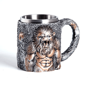 Кружка Кинг 430 мл серебро и бронза