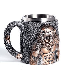 Кружка Кинг 430 мл серебро и бронза