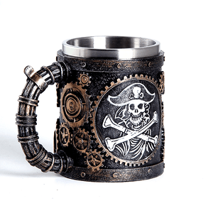 Кружка Пират Флинт 430 мл состаренная бронза