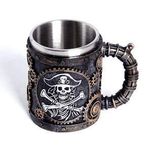 Кружка Пират Флинт 430 мл состаренная бронза