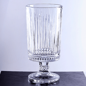 Ваза на ножке Фрея 23 см грация прозрачная