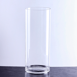 Ваза Симпл 20 см прямая гладкая прозрачная