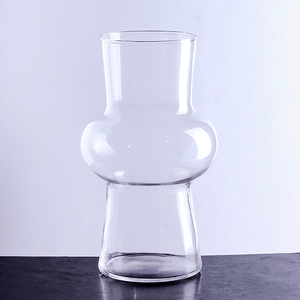 Ваза Дионис 20 см гладкая прозрачная
