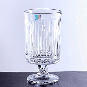 Ваза на ножке Фрея 10х18 см грация прозрачная