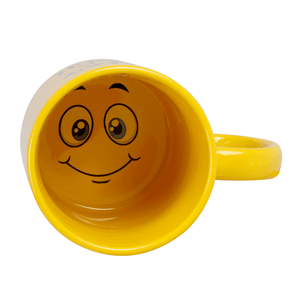 Кружка Смайлик 350 мл улыбающийся желтая