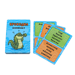 Игра настольная Аллигослов Крокодил компакт 6х9 см 32 карточки