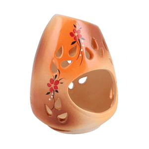 Аромалампа Капля Цветы 12 см оранжево-коричневая в ассортименте