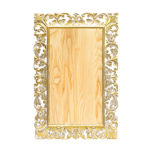 Рама резная для зеркала Лора 80х120 inside 52х92 см White Gold