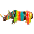 Носорог 50х23 см радужный