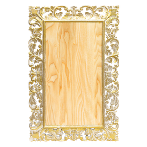 Рама резная для зеркала Лора 80х120 inside 52х92 см White Gold
