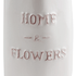 Ваза HOME Flowers 19 см ажурный узор белая