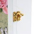 Ключница на 4 крючка Букет роз и ключ 18х26 см белая