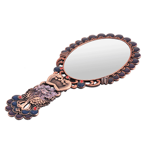 Зеркало Павлины 10х14 см под медь в подарочной коробке в ассортименте