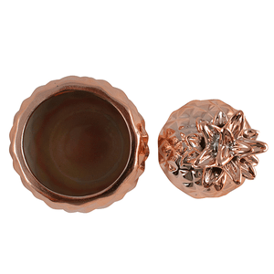 Шкатулка Ананас 18 см под бронзу керамика