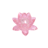 Лотос 8 см розовый хрусталь