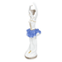 Балерина 29 см бело-голубое платье фарфор