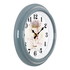 Часы настенные 21 см Натюрморт с лавандой серый корпус