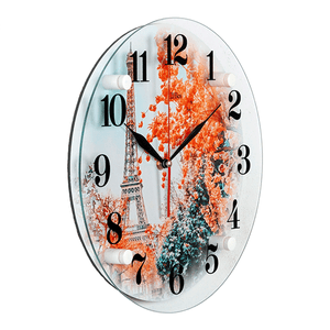 Часы картина Круг Вид на Эйфелеву башню 30 см
