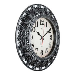 Часы настенные Византия 50 см античное серебро корпус