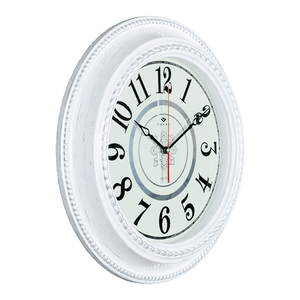Часы настенные Есения 45,5 см белый с серебром корпус