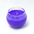 Свеча в стакане 7 см аромат Лаванды фиолетовая