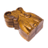 Шкатулка с секретом Слоник 13х6 см резьба тонированный суар