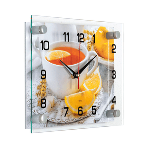 Часы картина Чай с лимоном 25,5х20 см