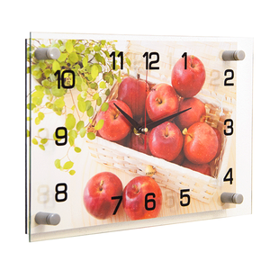 Часы картина Яблоки 35х25 см